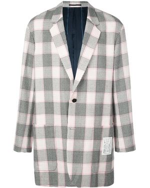 Julien David Checked Blazer - Black