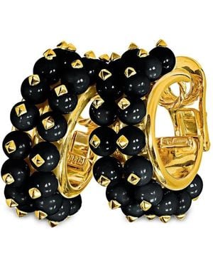 Verdura Boucles D'Oreilles À Perles - Black