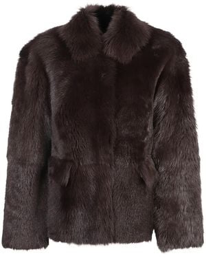 DESA NINETEENSEVENTYTWO Wendbare Jacke aus Shearling - Schwarz