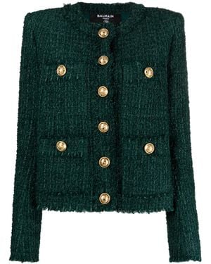 Balmain Tweed Jack - Groen