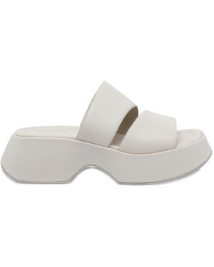 Vic Matié 55Mm Leather Heeled Sandals - White