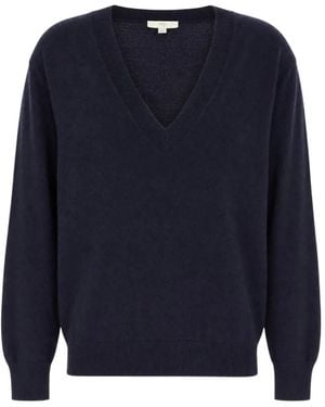 Malo V-Neck Cashmere Sweater - Blue