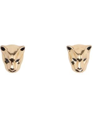 Bimba Y Lola Panther-Head Earrings - Metallic