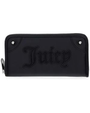 Juicy Couture Portefeuille Zippé À Logo Brodé Candy - Black