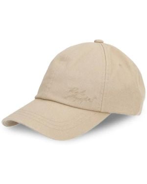 KARL LAGERFELD Logo-Embroidered Baseball Cap - Natural
