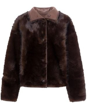 Urbancode Reversible Faux-Fur Coat - Brown