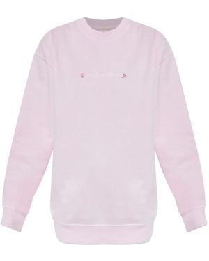 LoveShackFancy Palo Sweatshirt mit Stickerei - Pink