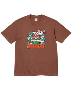 Supreme Naughty T-Shirt Met Ronde Hals - Bruin