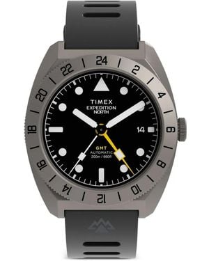 Timex Reloj Expedition Pioneer Titanium Automatic Gmt De 41 Mm - Negro