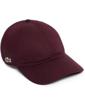 Lacoste Logo-Patch Baseball Cap - Purple