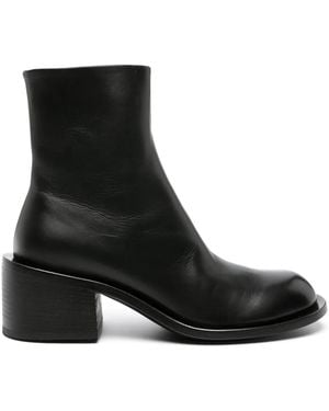 Marsèll 60Mm Allucino Leather Ankle Boots - Black