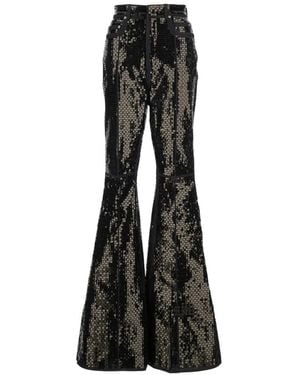 Rick Owens Bolan Sequinned Flared Jeans - Black