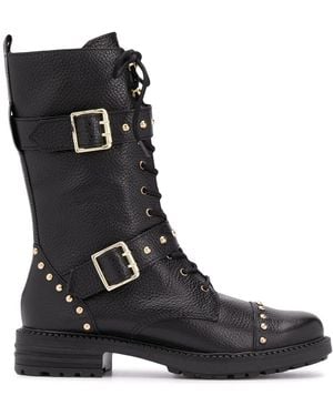 Kurt Geiger Studded Biker Boots - Black