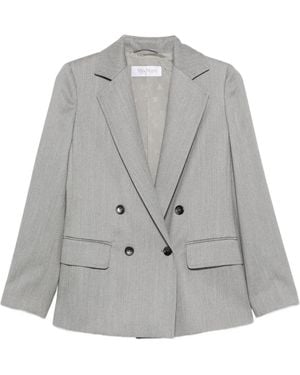 Max Mara Double-Breasted Blazer - Grey