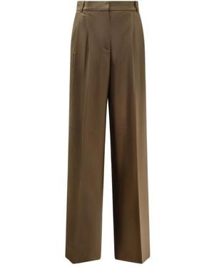 Rohe Pleated Trousers - Brown