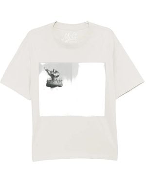 Melt Graphic-Print T-Shirt - White