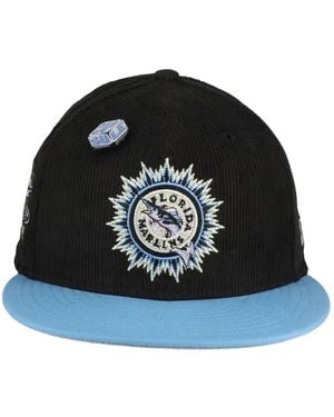 KTZ 59Fifty Florida Marlins 10Th Anniversary Corduroy Hat - Black