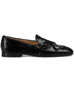 Doucal's Schnallenschuhe Mit Python-Print - Schwarz