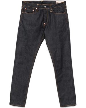 Evisu Seagull-Appliqué Jeans - Blue
