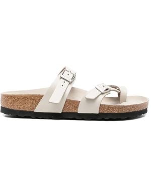 Birkenstock Mayari Leather Sandals - White