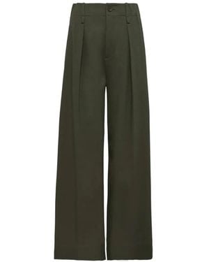 Issey Miyake Pleated Trousers - Green