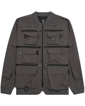 South2 West8 Multi-Pocket Zipped Jacket - Grey