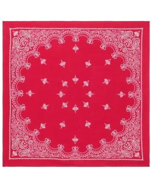 Destin Paisley-Print Scarf - Red