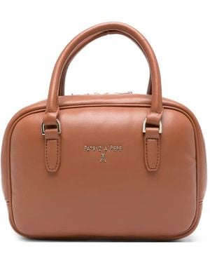 Patrizia Pepe Logo-Lettering Tote Bag - Brown