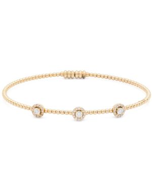 ROSEKEY 18Kt Gelbgoldarmband Mit Diamanten - Weiß