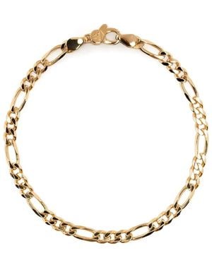 Tom Wood Bracciale Con Catena Figaro - Metallizzato