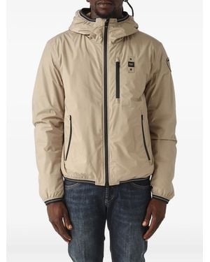 Blauer Devon Zip-up Hooded Jacket - Natural