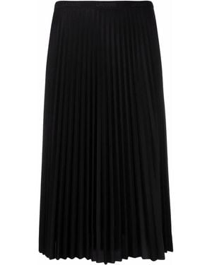 Lacoste Logo-Waistband Pleated Skirt - Black
