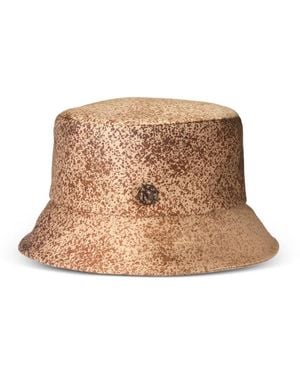 Maison Michel Cappello Bucket Axel Con Stampa - Neutro