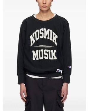Undercover Sweatshirt mit Slogan-Print - Grau