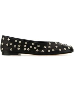 GIMAGUAS Stud-Embellished Ballet Flats - Black