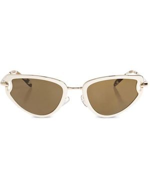 Tory Burch Cat Eye-Frame Sunglasses - Metallic