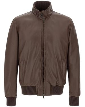 Volfagli Fox18 America Leather Jacket - Brown