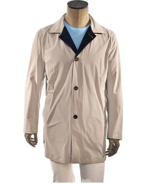 Kiton Reversible Buttoned Coat - Natural