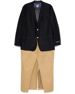 Junya Watanabe Gelaagde Jas - Blauw