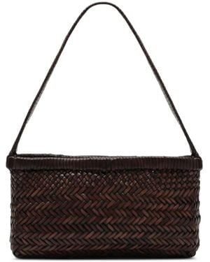 Manebí Woven Leather Tote Bag - Black