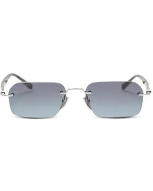 Gucci Rahmenlose Sonnenbrille Mit Gg-Logo - Weiß