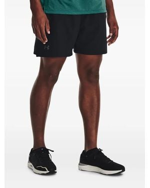 Under Armour Logo-Print Performance Shorts - Black