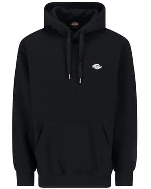 Dickies Logo-Print Hoodie - Black