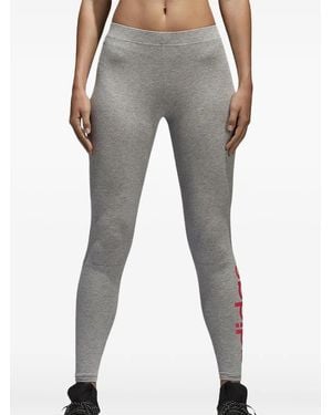 adidas Logo-Detail Leggings - Grey