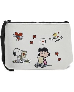 MC2 Saint Barth X Peanuts Clutch Aline Con Logo Peanuts - Grigio