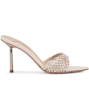 Le Silla 80Mm Gilda Embellished Sandals - Natural