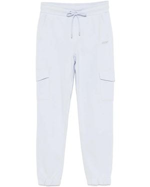 DKNY Studded-Logo Track Trousers - White