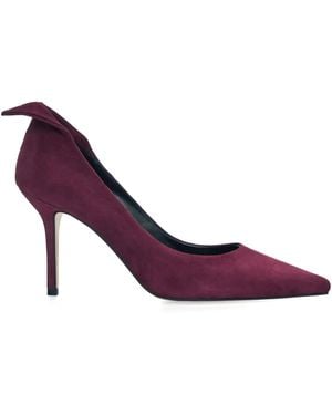 SMILING SHOES 80Mm Nala Suede Pumps - Purple