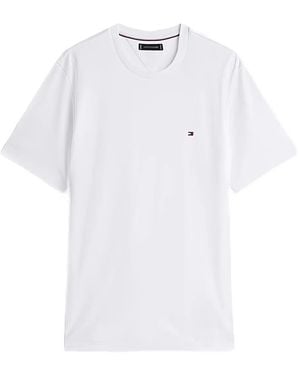 Tommy Hilfiger Logo-Detailed T-Shirt - White