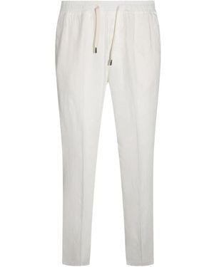 Altea Linen Tapered Pants - White